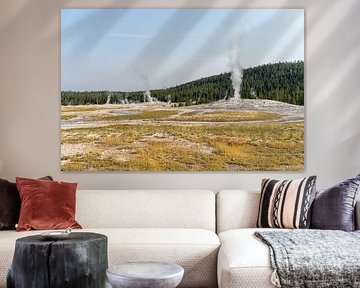 Geysire im Yellowstone-Nationalpark, USA von Jeroen van Deel