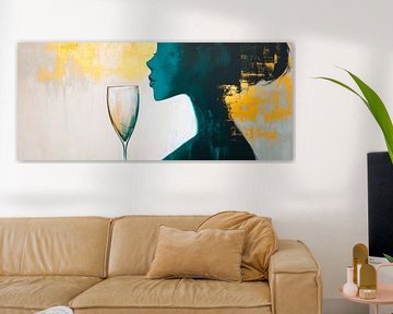Schittering van stilte - vrouwelijke elegantie van Poster Art Shop