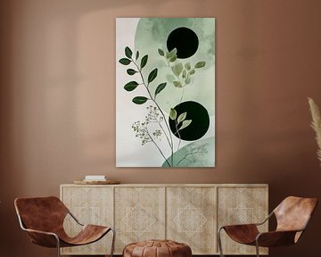 Grüne Harmonien – Botanische Ruhe von Poster Art Shop