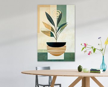 Green life - modern plant art by Poster Art Shop