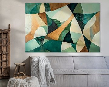 Harmony of colours - abstract forms by Poster Art Shop
