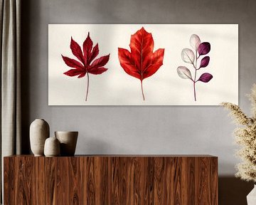 Herbstliche Farbkaskade der Blätter von Poster Art Shop