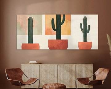 Kaktuszauber im Farbenspiel von Poster Art Shop