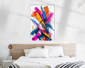 Bunte Pinselstriche