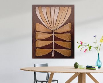 TW living - aardetinten - abstract art 10 flower by TW living