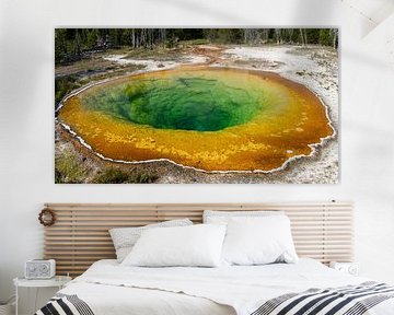 Morning Glory Pool, Yellowstone National Park, USA van Jeroen van Deel