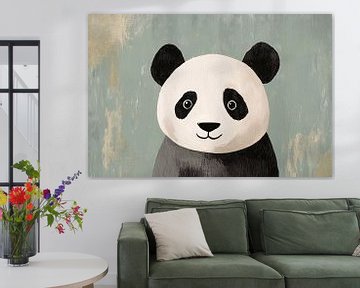 Schilderij van een schattige panda van Imperial Art House