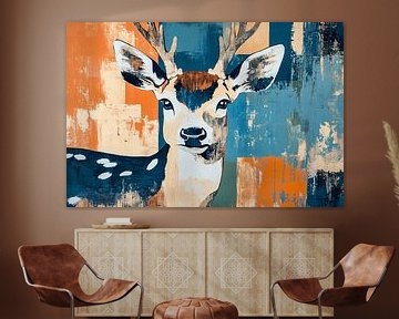 Kleurrijk hert in popart stijl van Imperial Art House