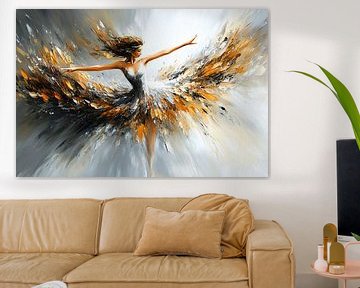 Abstracte dynamiek van een ballerina van Imperial Art House