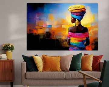 Colourful portrait of African woman by Imperial Art House