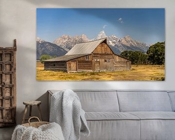 Grand Teton National Park, USA, T.A. Moulton Barn op Mormon Row van Jeroen van Deel