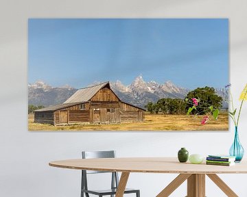 Grand Teton National Park, USA, T.A. Moulton Barn op Mormon Row van Jeroen van Deel