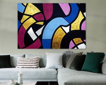 Abstraktes buntes Design mit Formen von Imperial Art House