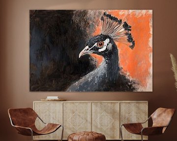 Pauw in expressieve kleuren van Imperial Art House
