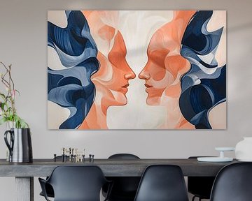 Abstract portrait with dynamic shapes by Imperial Art House