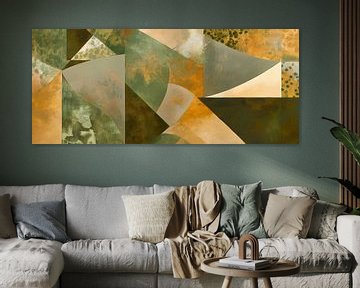 Abstract composition in earthy tones by Poster Art Shop