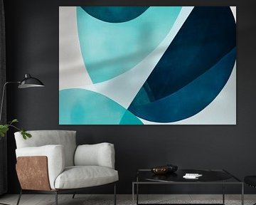 Abstract harmony in soft blue tones by Poster Art Shop