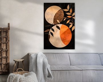 Abstract harmony in earthy tones by Poster Art Shop