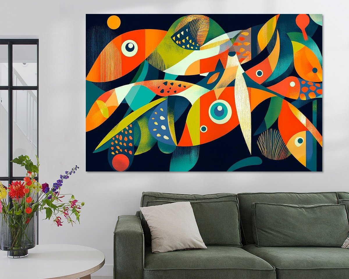Example of the artwork in a room