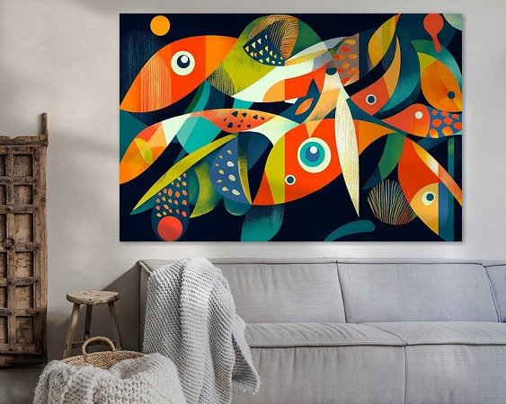 Example of the artwork in a room