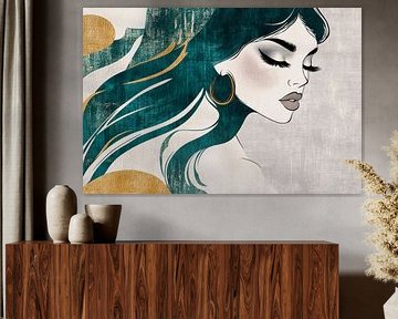 Élégance et grâce dans un portrait délicat sur Poster Art Shop