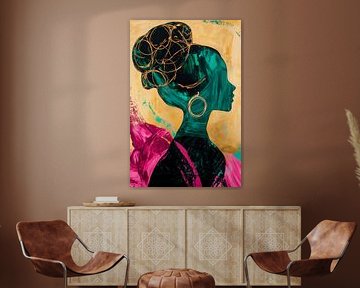 Play of colours in a stylish silhouette by Poster Art Shop