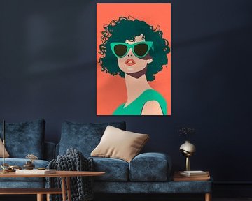 Feminine elegance in rich colours by Poster Art Shop