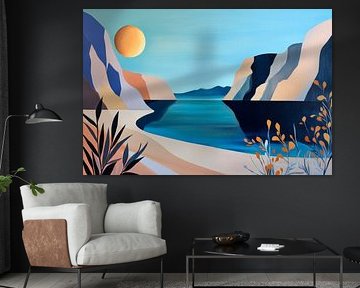 Peaceful coastal landscape in the evening light by Poster Art Shop