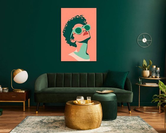 Example of the artwork in a room