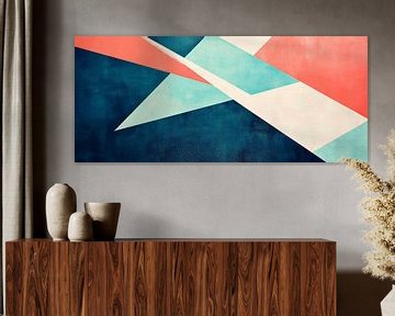 Geometric harmony in soft colours by Poster Art Shop
