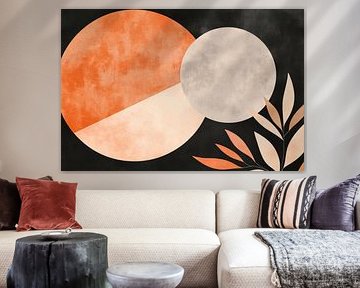 Geometric harmonies in soft colours by Poster Art Shop