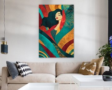 Harmony of colours and feminine grace by Poster Art Shop