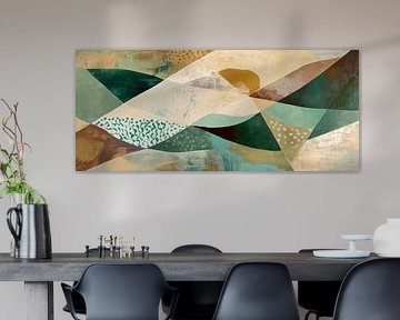 Harmonious waves in soft colours by Poster Art Shop