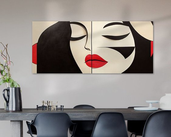 Example of the artwork in a room