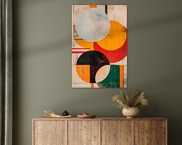 Lebendige geometrische Symphonie in Farben von Poster Art Shop