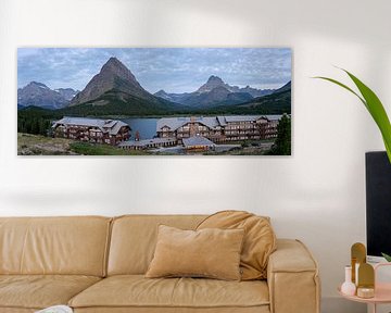 Glacier National Park, Many Glacier Hotel, Swiftcurrent Lake, Montana, USA by Jeroen van Deel