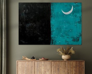 Night dream: Moonlight over darkness by Poster Art Shop