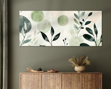 Sanfte Blätter und zarte Farben vereint von Poster Art Shop