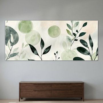 Sanfte Blätter und zarte Farben vereint von Poster Art Shop