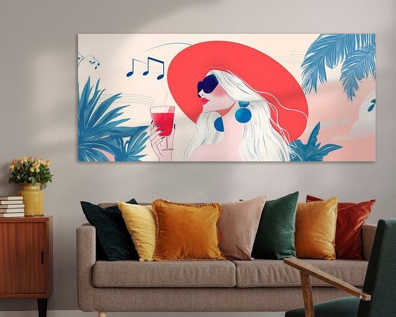 Example of the artwork in a room