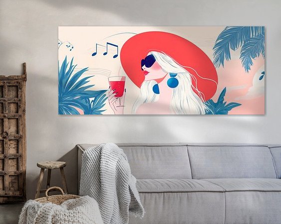 Example of the artwork in a room