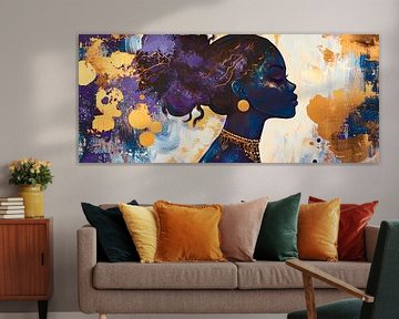 Sterrenstof en gouden elegantie van Poster Art Shop