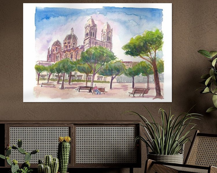 Example of the artwork in a room