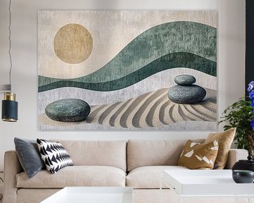 Rustgevende zen tuin kunst van Imperial Art House
