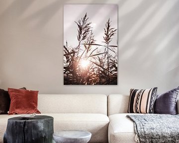 Natuur met zonsondergang 3 van Ratna Bosch