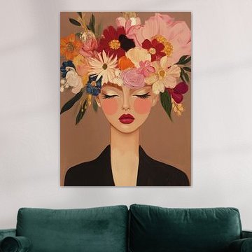Modern portrait "Flower Power" by Studio Allee