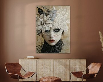 Mysterieuze Vrouw in Masker