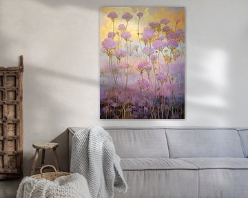 Verbena Schilderij | Morning Golden Hues