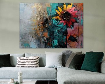 Modern Bloemen van Abstract Schilderij