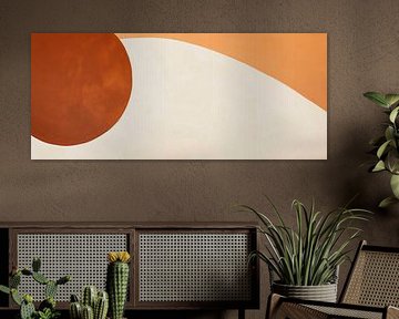 Abstract geometry in earth tones by Poster Art Shop